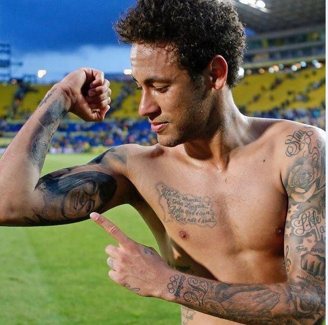 hinh xam Neymar anh 1
